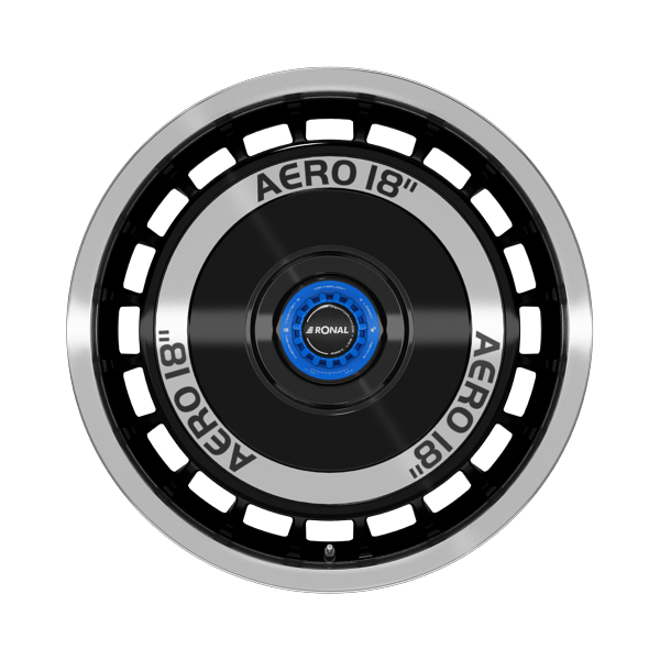 Ronal R50 REV-M Black Front Diamond Cut Alloy Wheel Product Image #1