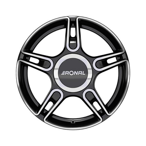 Ronal R52 m. Big-Cap Black Front Diamond Cut Alloy Wheel Product Image #1