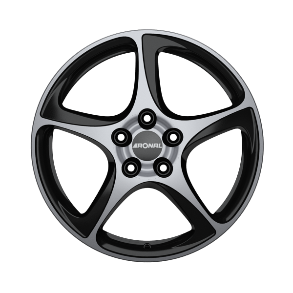 Ronal R53 Matt Black Front Diamond Cut Alloy Wheel Product Image #1