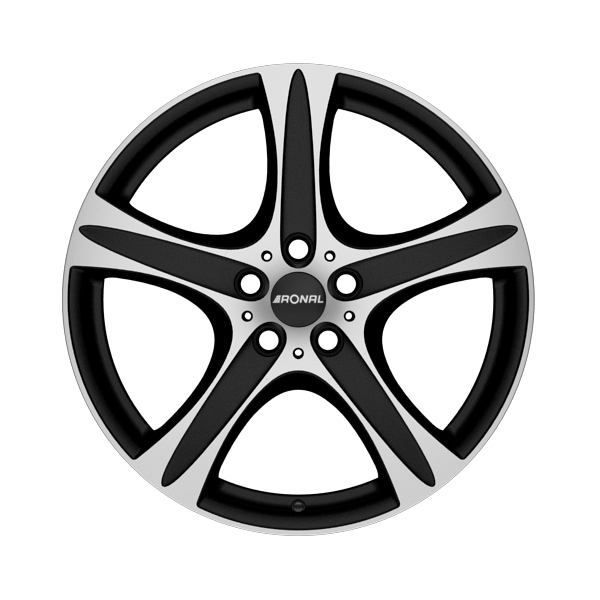 Ronal R55 SUV Matt Black Front Diamond Cut Alloy Wheel Product Image #1