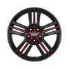 Ronal R57 MCR Jetblack-Red Spoke Wheel Img 1