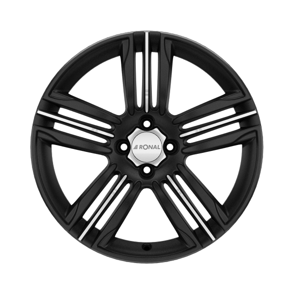 Ronal R57 Matt Black Front Diamond Cut Alloy Wheel Product Image #1