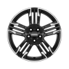 Ronal R58 MCR Jetblack - White Rim Wheel Img 1