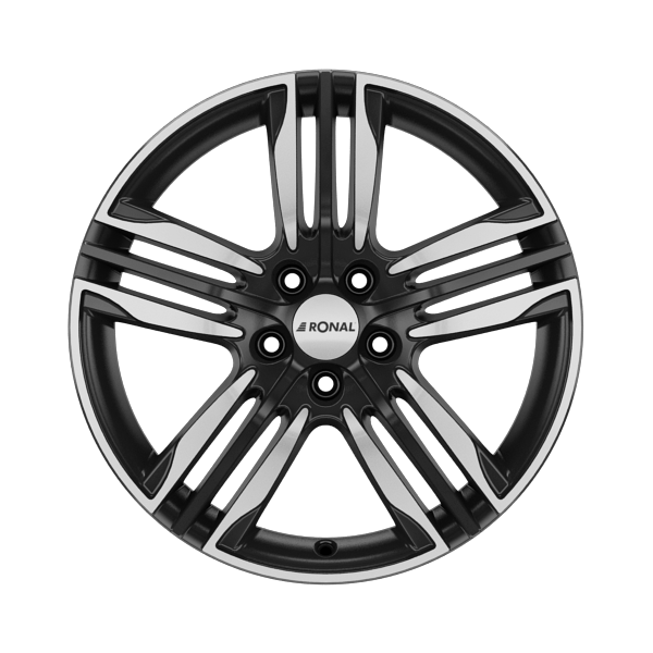 Ronal R58 Black Front Diamond Cut Alloy Wheel Product Image #1