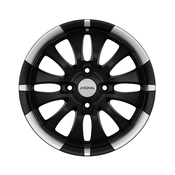 Ronal R59 Jetblack-Matt-Rim Lip Diamond Cut Alloy Wheel Product Image #1