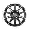 Ronal R60-blue Jetblack Front Diamond Cut Wheel Img 1