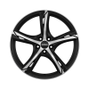 Ronal R62 Jetblack-Matt-Diamond Cut Wheel Img 1