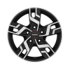 Ronal R64 Jetblack-Matt-Diamond Cut Wheel Img 1