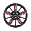 Ronal R67 Red Right Jetblack Front Diamond Cut Wheel Img 1