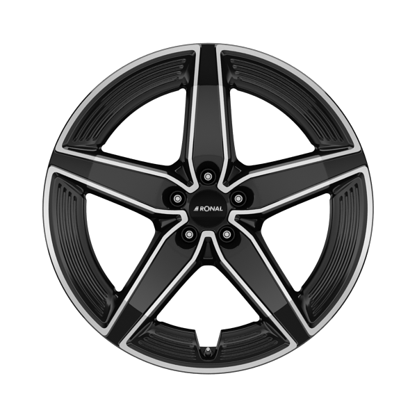 Ronal R72 Jetblack Front Diamond Cut Alloy Wheel Product Image #1