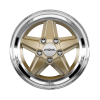 Ronal R9 Racing Gold-Rim Lip Diamond Cut Wheel Img 1
