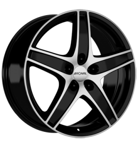 18" Ronal R48 Jetblack Front Diamond Cut alloy wheel