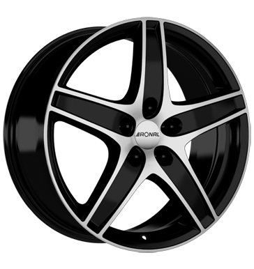 Ronal R48 Jetblack Front Diamond Cut Alloy Wheel Product Image #2