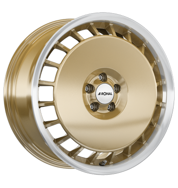 Ronal R50 AERO Racing Gold-Rim Lip Diamond Cut Alloy Wheel Product Image #2