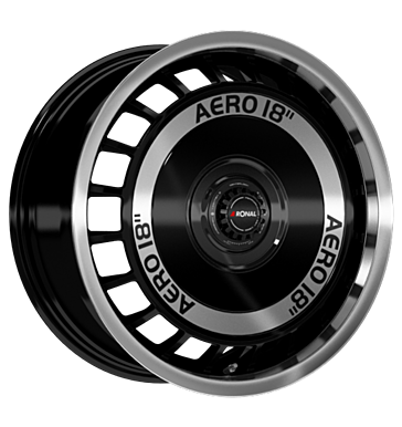 Ronal R50 REV-B Black Front Diamond Cut Alloy Wheel Product Image #2