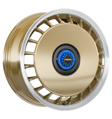 Ronal R50 REV-M Racing Gold-Rim Lip Diamond Cut Alloy Wheel Product Image #2