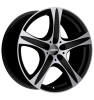 Ronal R55 SUV Matt Black Front Diamond Cut Wheel Img 2