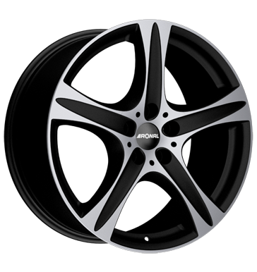 Ronal R55 SUV Matt Black Front Diamond Cut Alloy Wheel Product Image #2
