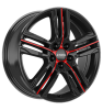 Ronal R57 MCR Jetblack-Red Spoke Wheel Img 2