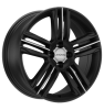 Ronal R57 Matt Black Front Diamond Cut Wheel Img 2