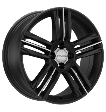Ronal R57 Matt Black Front Diamond Cut Alloy Wheel Product Image #2