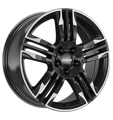 Ronal R58 MCR Jetblack - White Rim Alloy Wheel Product Image #2