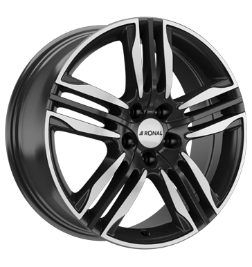 Ronal R58 Black Front Diamond Cut Alloy Wheel Product Image #2