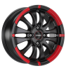 Ronal R59 MCR Jetblack - Red Rim Wheel Img 2
