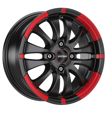 Ronal R59 MCR Jetblack - Red Rim Alloy Wheel Product Image #2