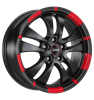 Ronal R59 MCR Jetblack - Red Rim Wheel Img 2