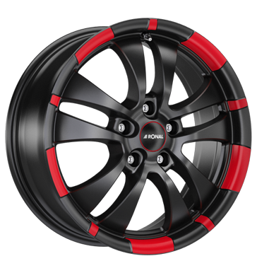 Ronal R59 MCR Jetblack - Red Rim Alloy Wheel Product Image #2