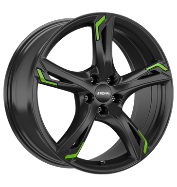 Ronal R62 Green Jetblack Green Alloy Wheel Product Image #1