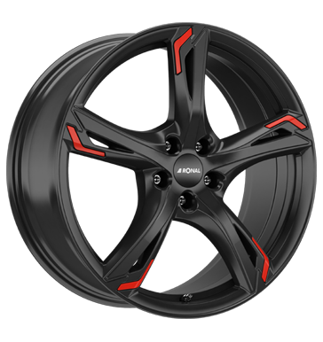 Ronal R62 Red Jetblack Red Alloy Wheel Product Image #2
