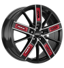 Ronal R67 Red Right Jetblack Front Diamond Cut Wheel Img 2