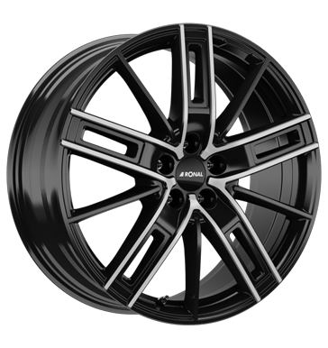 Ronal R67 Jetblack Front Diamond Cut Alloy Wheel Product Image #2