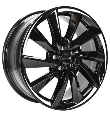 Ronal R70 Jetblack-White Tail Alloy Wheel Product Image #2