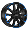 Ronal R71 JETBLACK MATT BLUE TINTED MATT Wheel Img 2