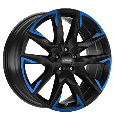 Ronal R71 JETBLACK MATT BLUE TINTED MATT Alloy Wheel Product Image #2