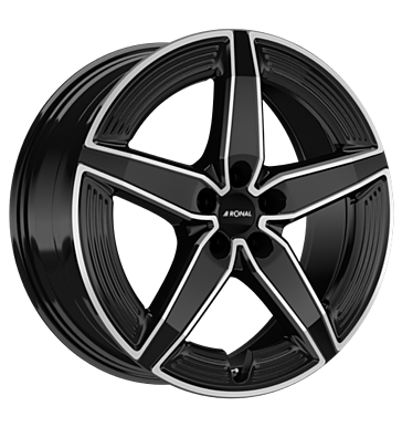 Ronal R72 Jetblack Front Diamond Cut Alloy Wheel Product Image #2