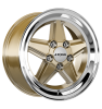 Ronal R9 Racing Gold-Rim Lip Diamond Cut Wheel Img 2