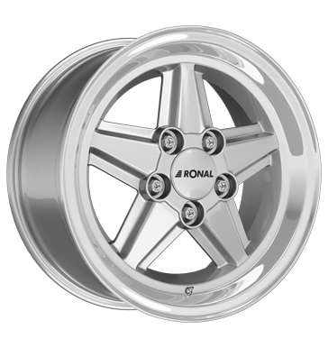 Ronal R9 Silver Rim Lip Diamond Cut Alloy Wheel Product Image #2