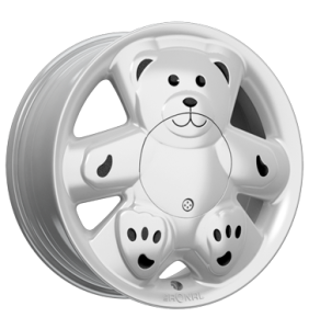 14" Ronal URS Crystal Silver alloy wheel