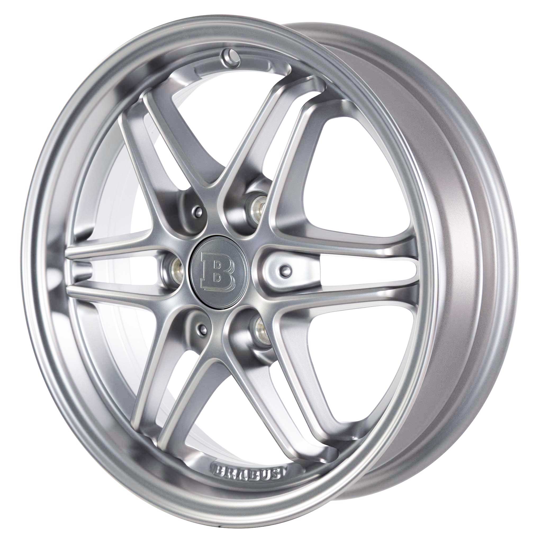 Smart Brabus Monoblock VII Silver Satin Matt Alloy Wheel Product Image #2