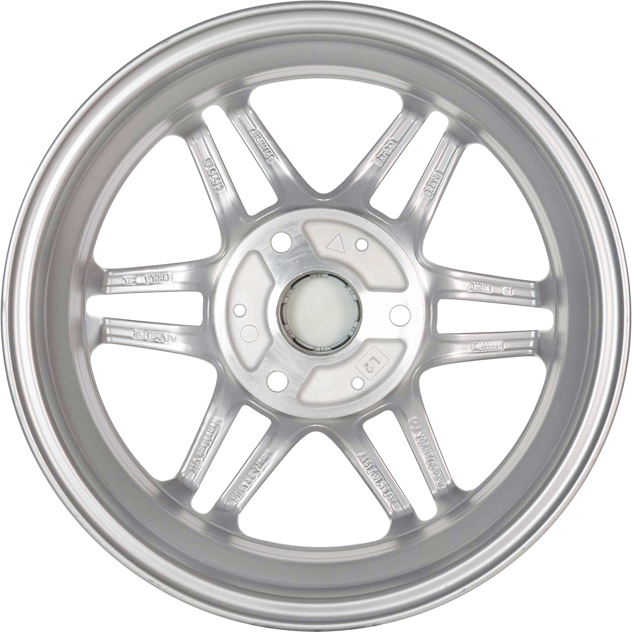Smart Brabus Monoblock VII Silver Satin Matt Alloy Wheel Product Image #3