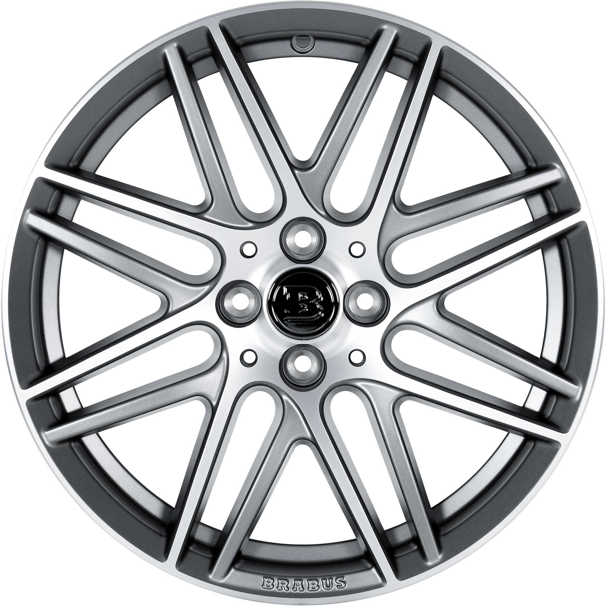 Smart Brabus Monoblock IX Matt Grey with High Sheen Alloy Wheel Product Image #1