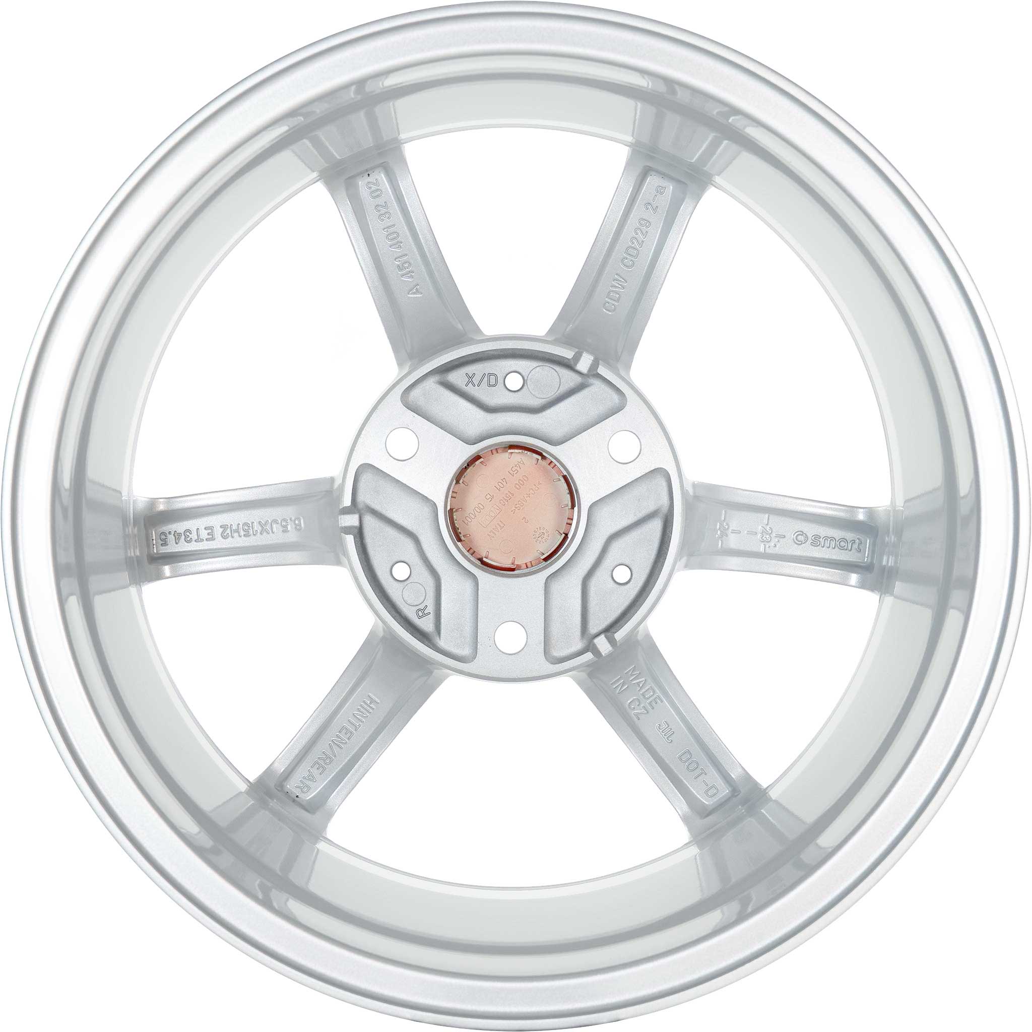 Smart 3 Double Spoke Titanium Silver (v1) Alloy Wheel Product Image #3
