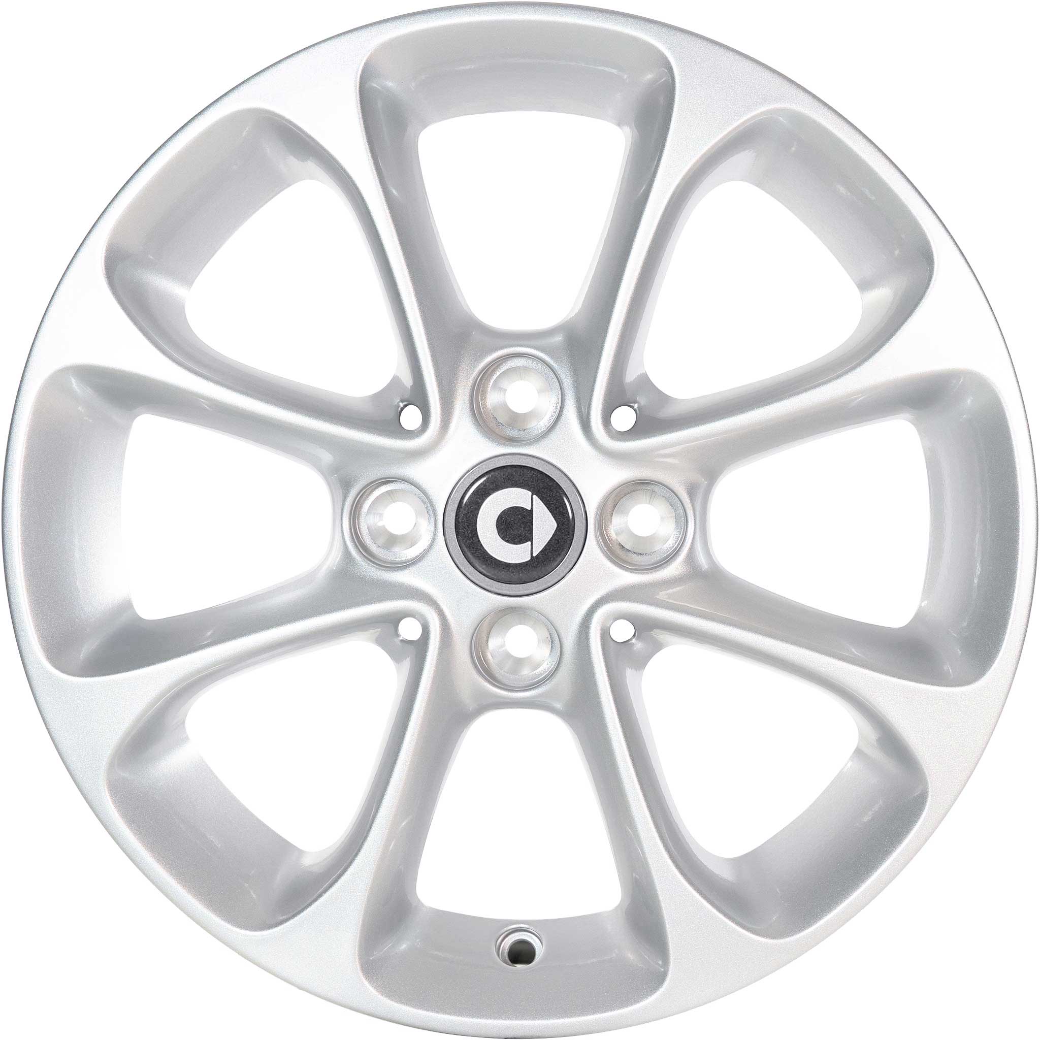 Smart 8 Spoke Vanadium Silver Metallic Alloy Wheel Product Image #1