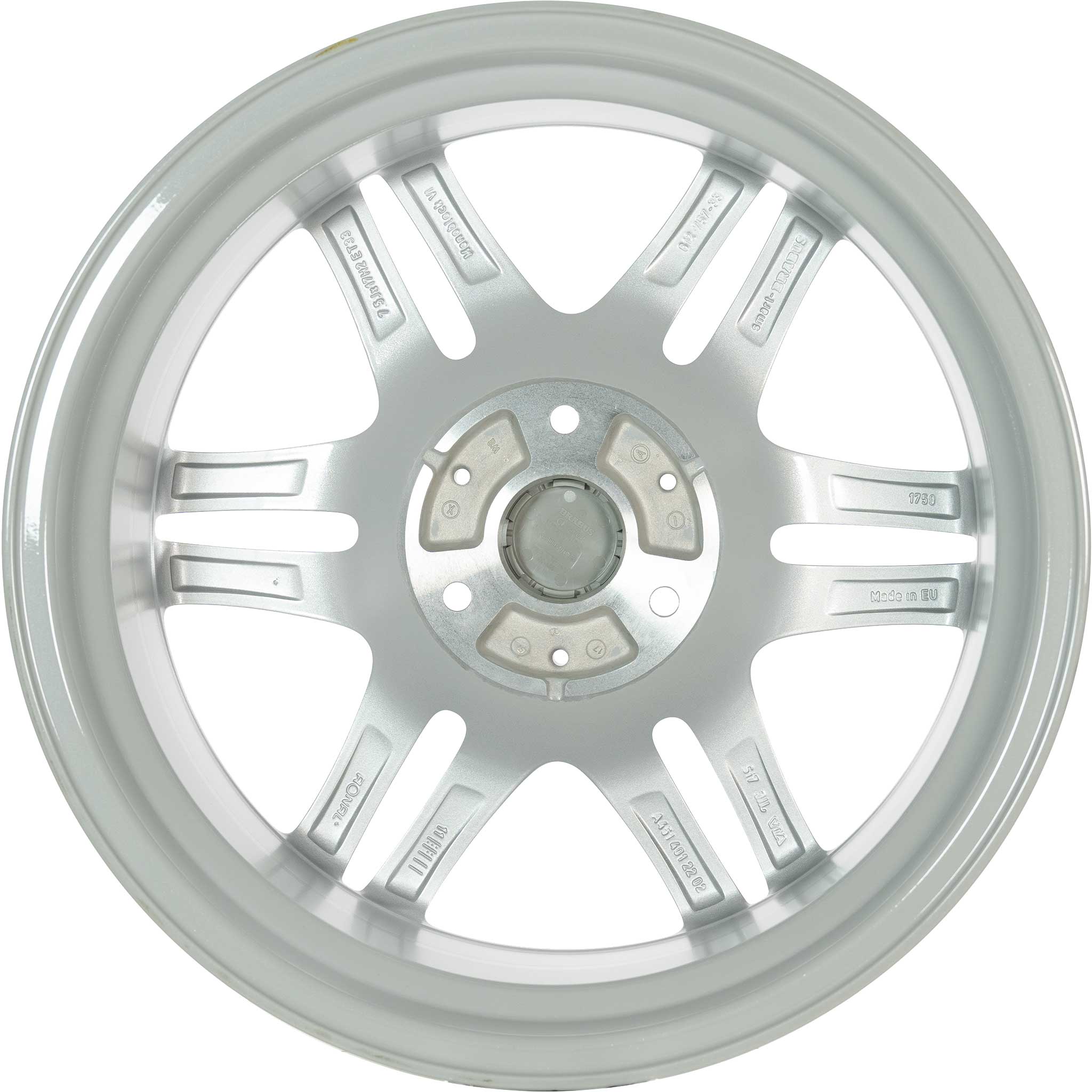Smart Brabus Monoblock VI Silver with High Sheen Alloy Wheel Product Image #3