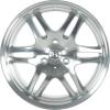 Smart Brabus Monoblock VI Silver with High Sheen Wheel Img 1
