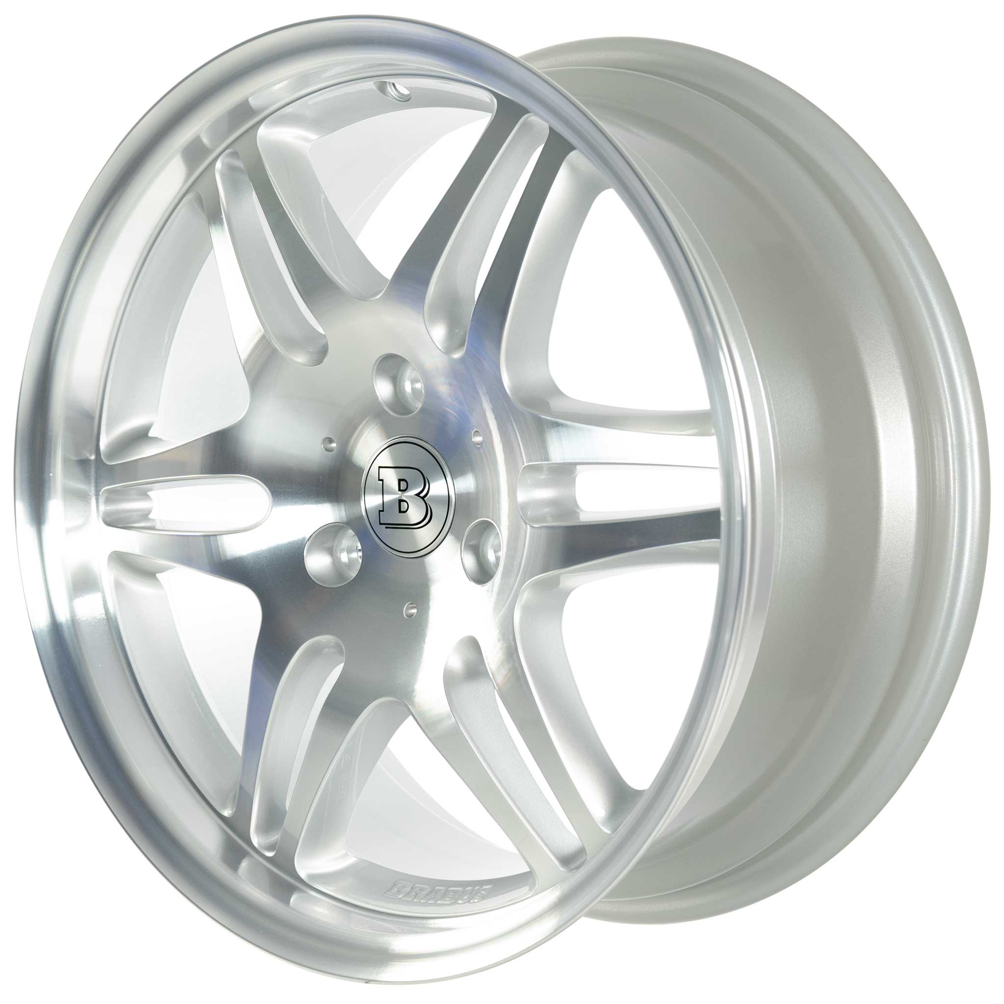 Smart Brabus Monoblock VI Silver with High Sheen Alloy Wheel Product Image #2